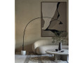Lampadaire Arc HINOO en marbre et acier — Aromas del Campo