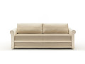 Canapé convertible BK 160 Sofa Twice BK Italia - vue de face tissu bicolore