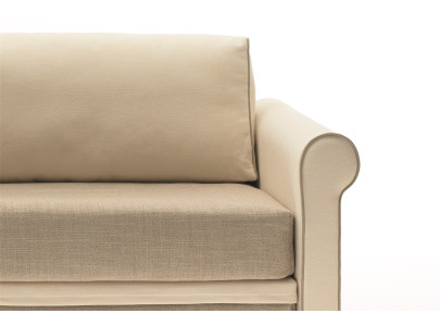 Détail accoudoir BK 160 Sofa Twice - tissu bicolore