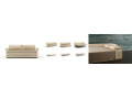 BK 160 Sofa Twice triptyque - canapé, mécanisme, lit