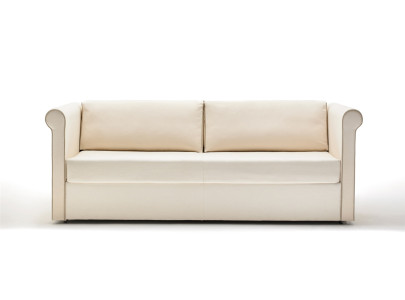 Canapé convertible BK 161 Sofa BK Italia - vue de face tissu écru