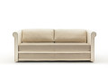 BK 161 Sofa Twice - vue de face tissu bicolore scroll