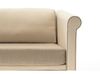 Détail accoudoir scroll bicolore BK 161 Twice