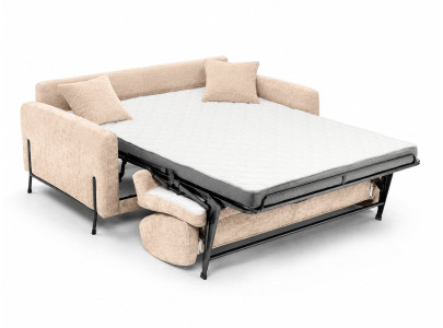 Canape convertible Cannes exosquelette - tissu Planeta Beige 2