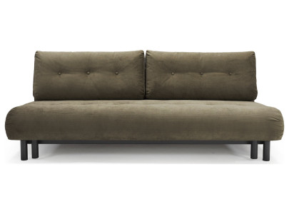Canapé convertible Nabli scandinave sans accoudoirs, Cordufine 316 kaki
