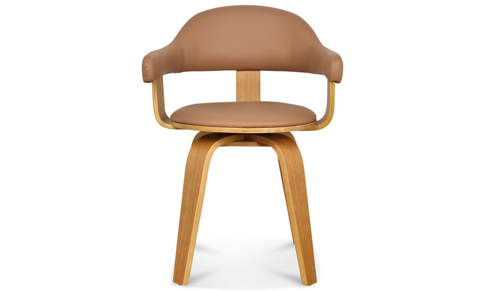 Chaise pivotante beige Suédoise - Bois Hêtre
