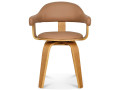 Chaise pivotante beige Suédoise - Bois Hêtre
