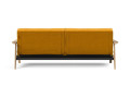 Canapé scandinave convertible Frej avec accoudoirs - Splitback - Chêne