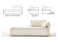 BK 163 config D accoudoir bas dossier à coussin