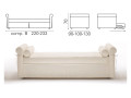 Banquette lit gigogne BK 114, composition B