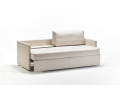 Canapé convertible gigogne BK 115, un seul couchage déplié