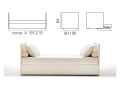Banquette lit gigogne BK 154, composition A
