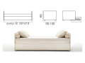 Banquette lit gigogne BK 154, composition B