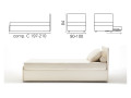 Banquette lit gigogne BK 154, composition C