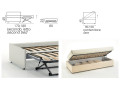 Banquette lit gigogne BK 154, lit gigogne ou coffre de rangement