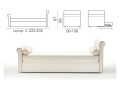 Banquette lit gigogne BK 164, composition E