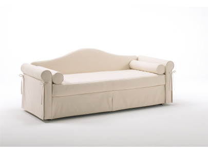 Banquette lit gigogne BK 114, composition A vue de trois quarts