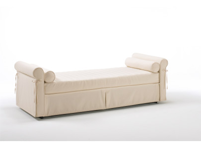 Banquette lit gigogne BK 114, composition B vue de trois quarts