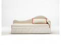 Canapé lit gigogne design BK 125, variante d'accoudoirs et de coussins n° 2