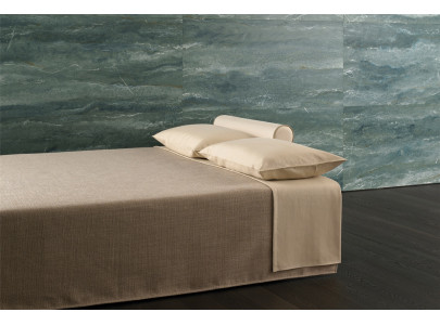 Banquette lit gigogne BK 164 ouverte, les deux lits faits