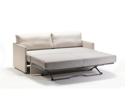 Canapé convertible gigogne BK 115 ouvert en lit double, lit gigogne relevé