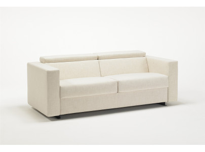 Canapé convertible BK 103 dossier inclinable fermé, vue de trois quarts