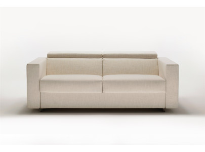 Canapé convertible BK 103 dossier inclinable fermé, vue de trois quarts 2