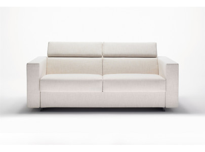 Canapé convertible BK 103 dossier inclinable, les deux têtières relevées