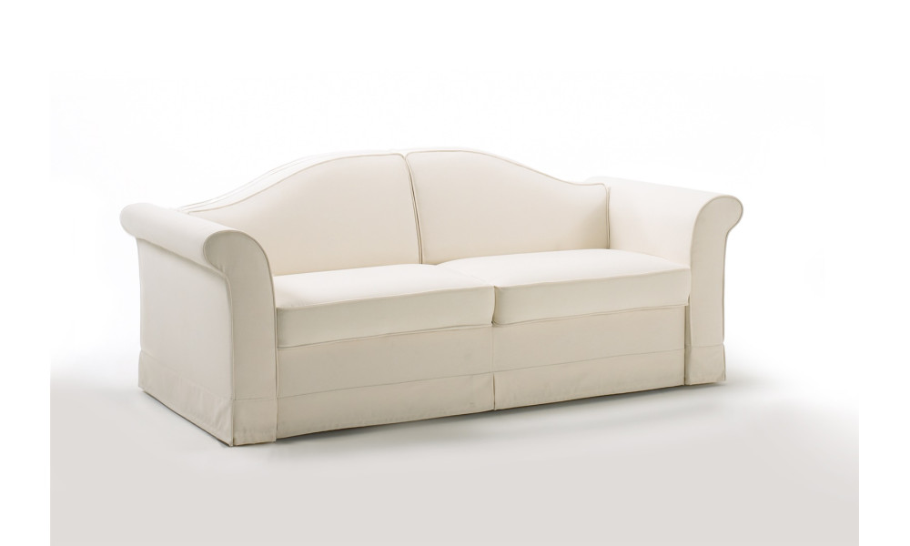 Canapé convertible BK 105 fermé, vue de trois quarts