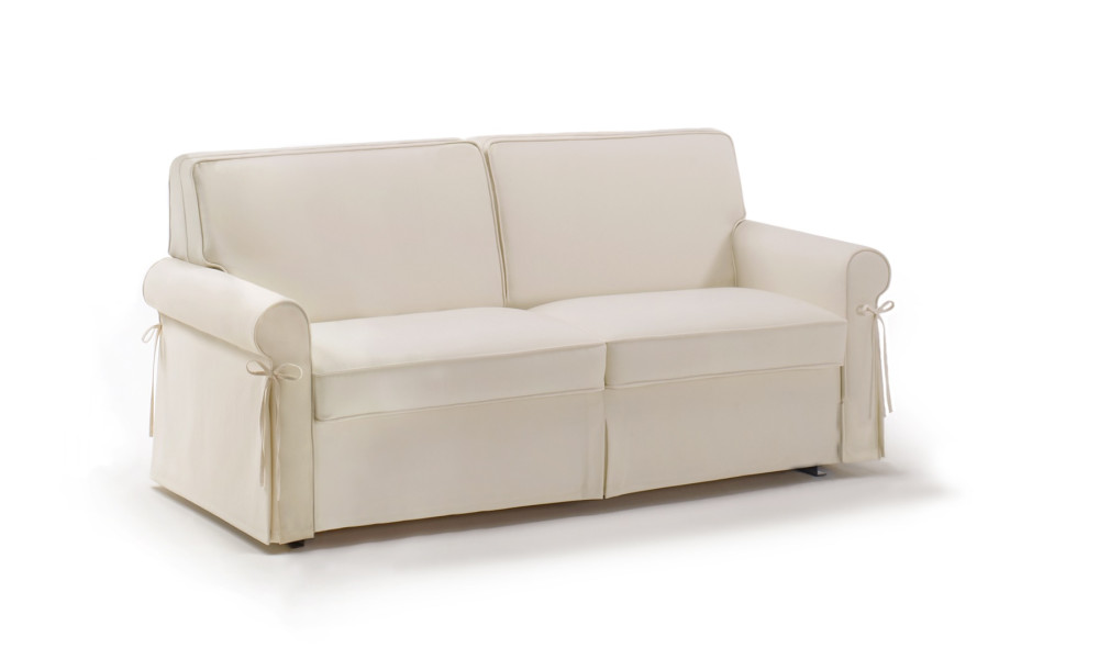 Canapé convertible BK 106 fermé, vue de trois quarts