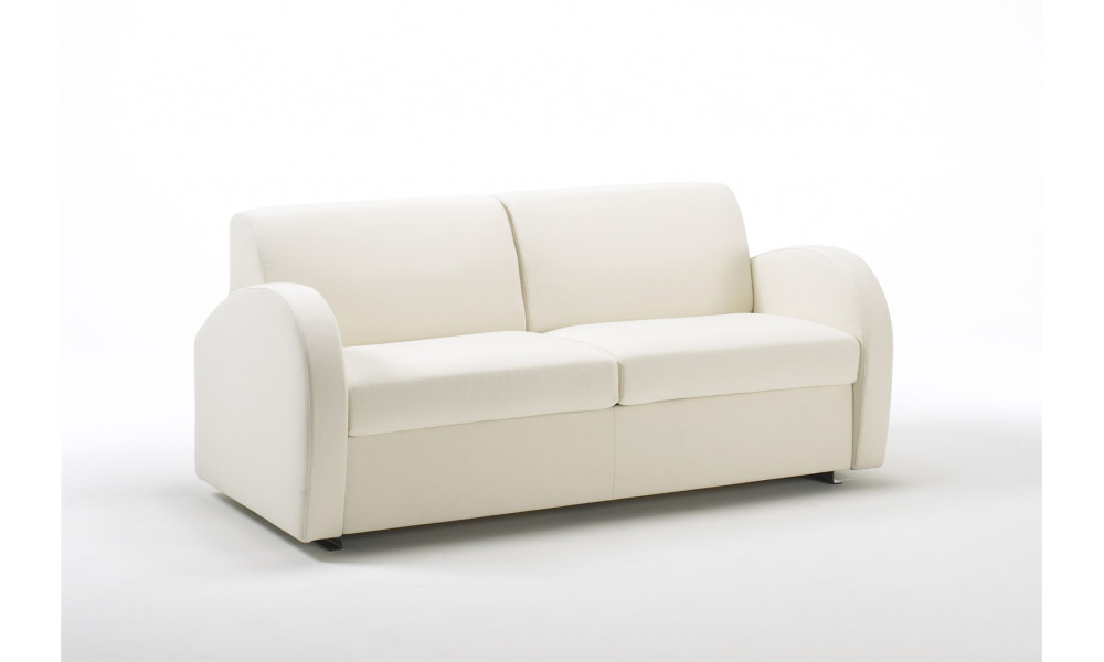 Canapé convertible BK 107 fermé, vue de trois quarts