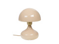 Lampe champignon Paulette crème à col doré, Amadeus