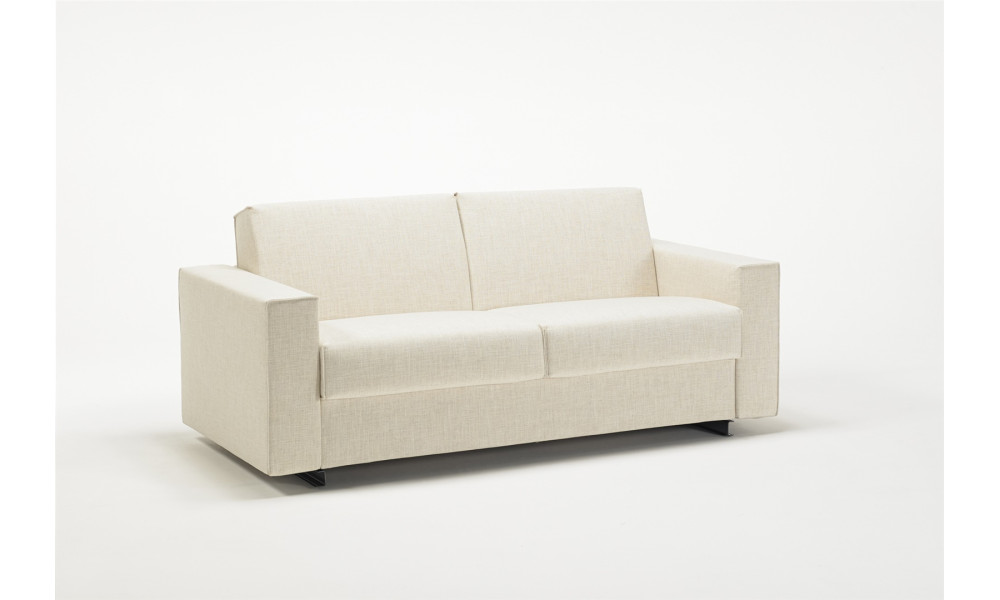 Canapé convertible BK 126 fermé, vue de trois quarts