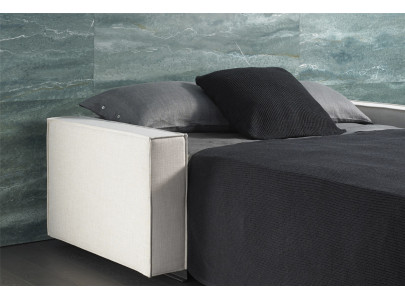 Canapé convertible BK 126 Special ouvert, couchage sur sommier à lattes