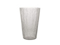 Vase conique en verre craquelé transparent, Amadeus