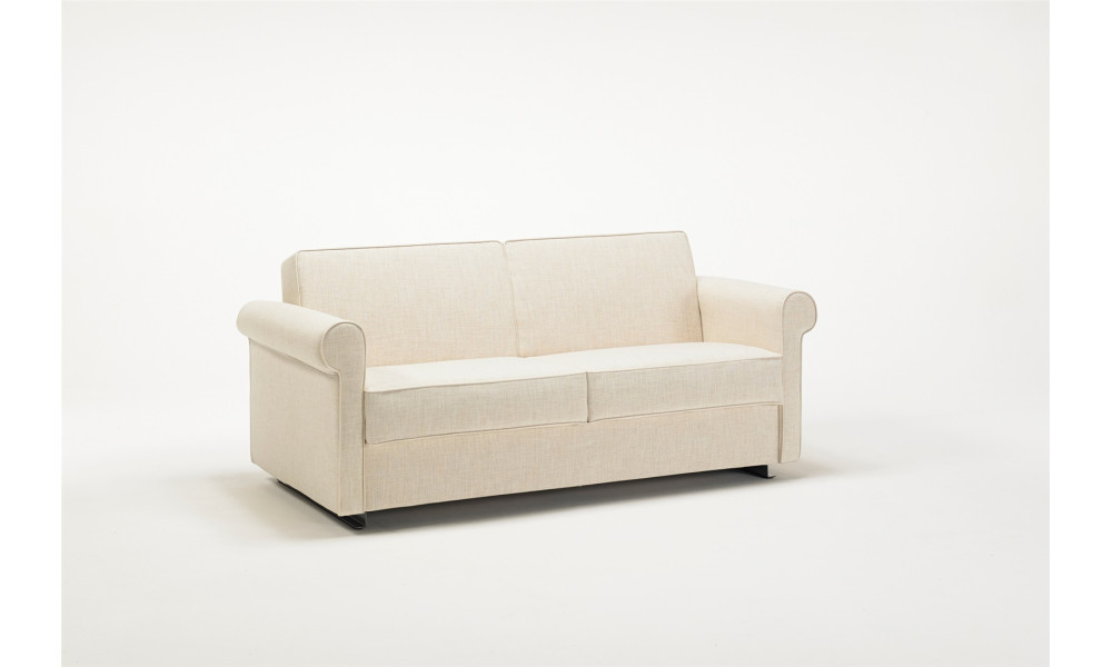 Canapé convertible BK 127 fermé, vue de trois quarts