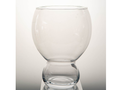 Grand vase bulle Takuma en verre transparent, Amadeus