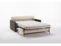 Canapé convertible BK 119 ouvert, couchage sur sommier à lattes