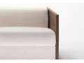 Canapé convertible BK 119 B, détail du flanc en bois