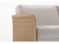 Canapé convertible BK 123 Cesta, détail de l'angle en rotin tressé
