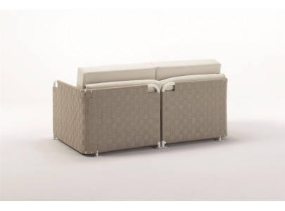 Canapé convertible BK 123 Nastro, vu de dos