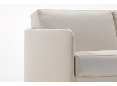 Canapé convertible BK 123 Tessuto, détail de l'angle arrondi en tissu
