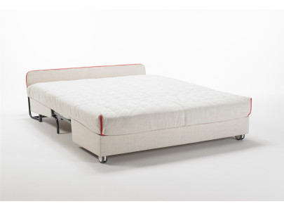 Canapé convertible BK 129 ouvert, avec tête de lit en option