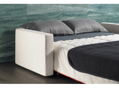 Canapé convertible BK 129 Modern ouvert en lit double dans une chambre
