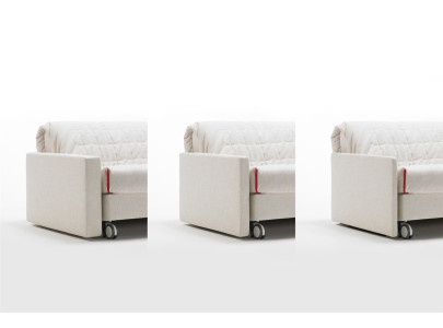 Canapé convertible BK 129 Modern, trois épaisseurs d'accoudoirs
