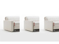 Canapé convertible BK 129 Modern, trois épaisseurs d'accoudoirs