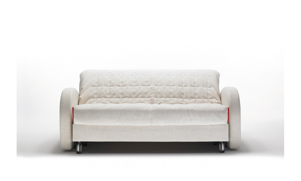 Canapé convertible BK 129 Vintage fermé, de face