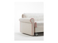 Canapé convertible BK 129 Classic, accoudoir roulé, vue de trois quarts